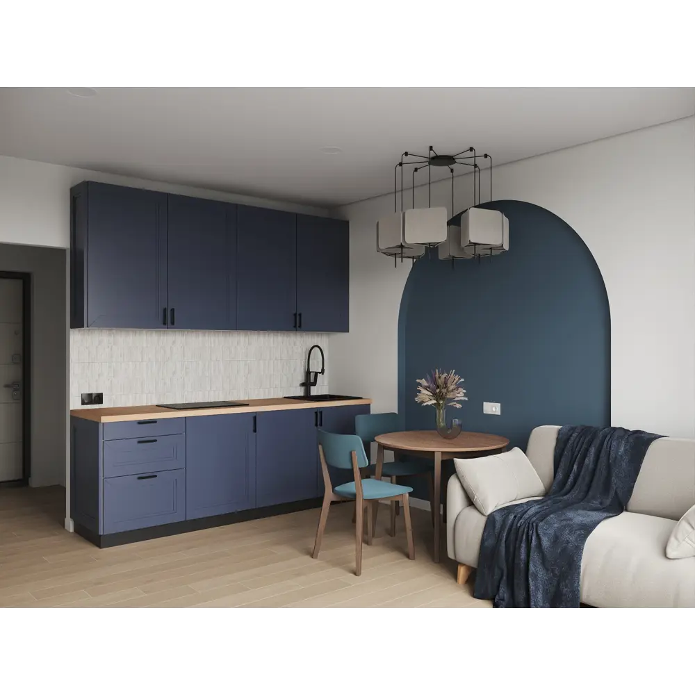 KONSENSA Фасад Котлас синий для кухни в неоклассическом стиле 89409635 STLM-1582490 - Вид №7