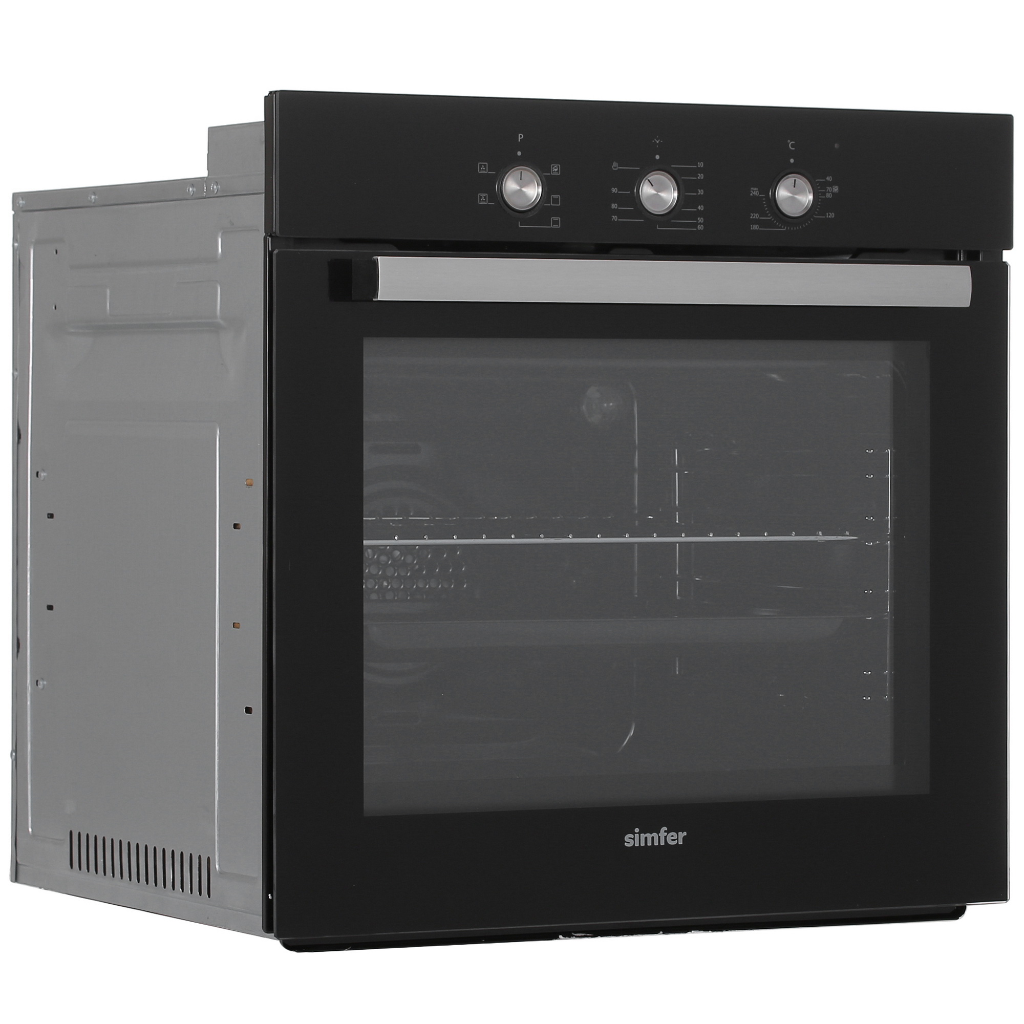 8186949 Электрический духовой шкаф Simfer B6ES16016 черный STDN-0015504 - Вид №1