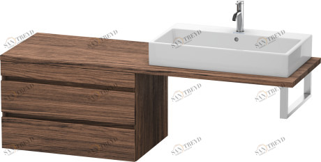DS533902121 DuraStyle Шкафчик для консоли Орех темный декор Duravit