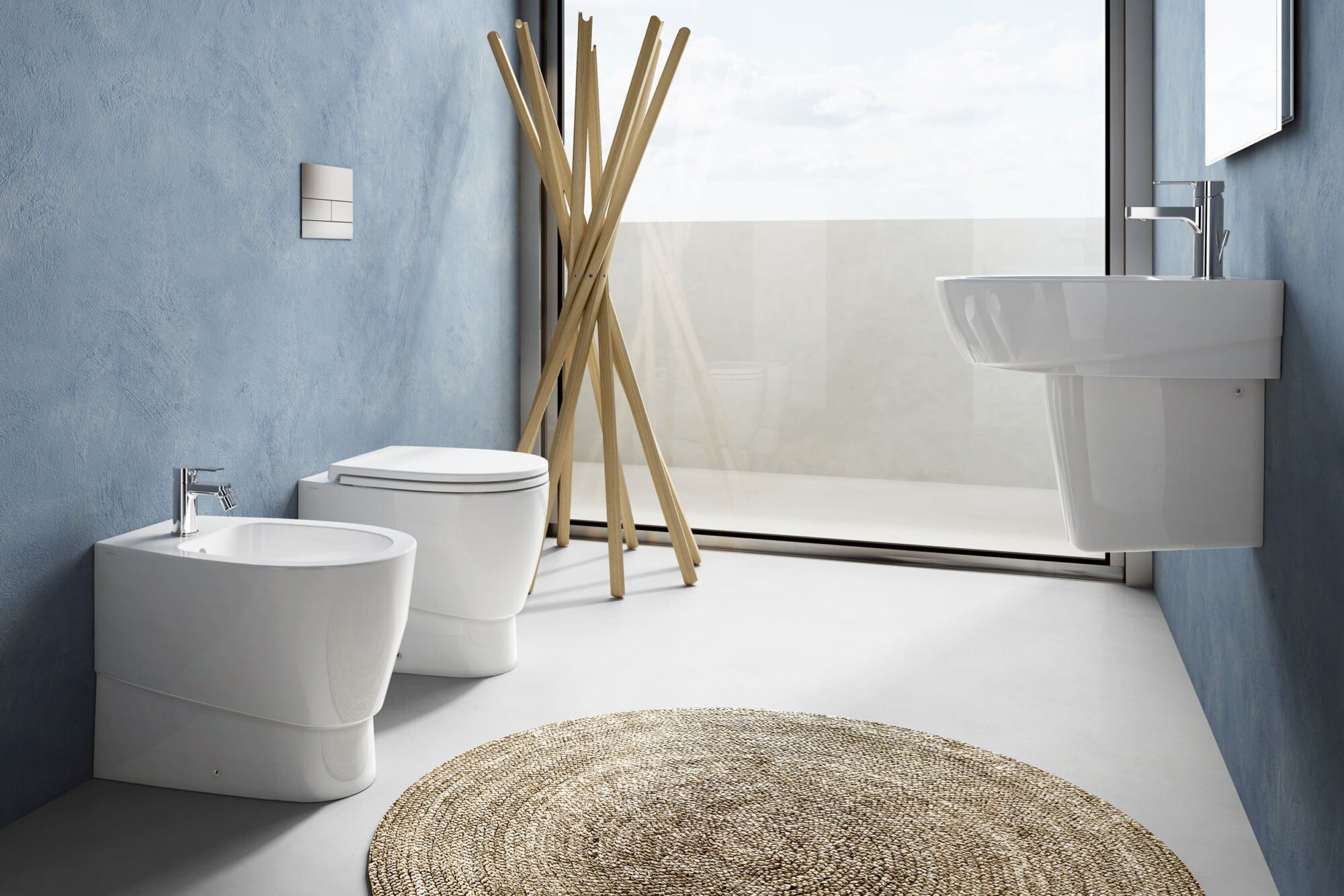 Керамическое напольное биде с переливом Ceramica Dolomite Demy ARCH-00153094 - Вид №2