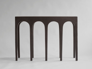 Прямоугольный консольный стол из волокнистого бетона