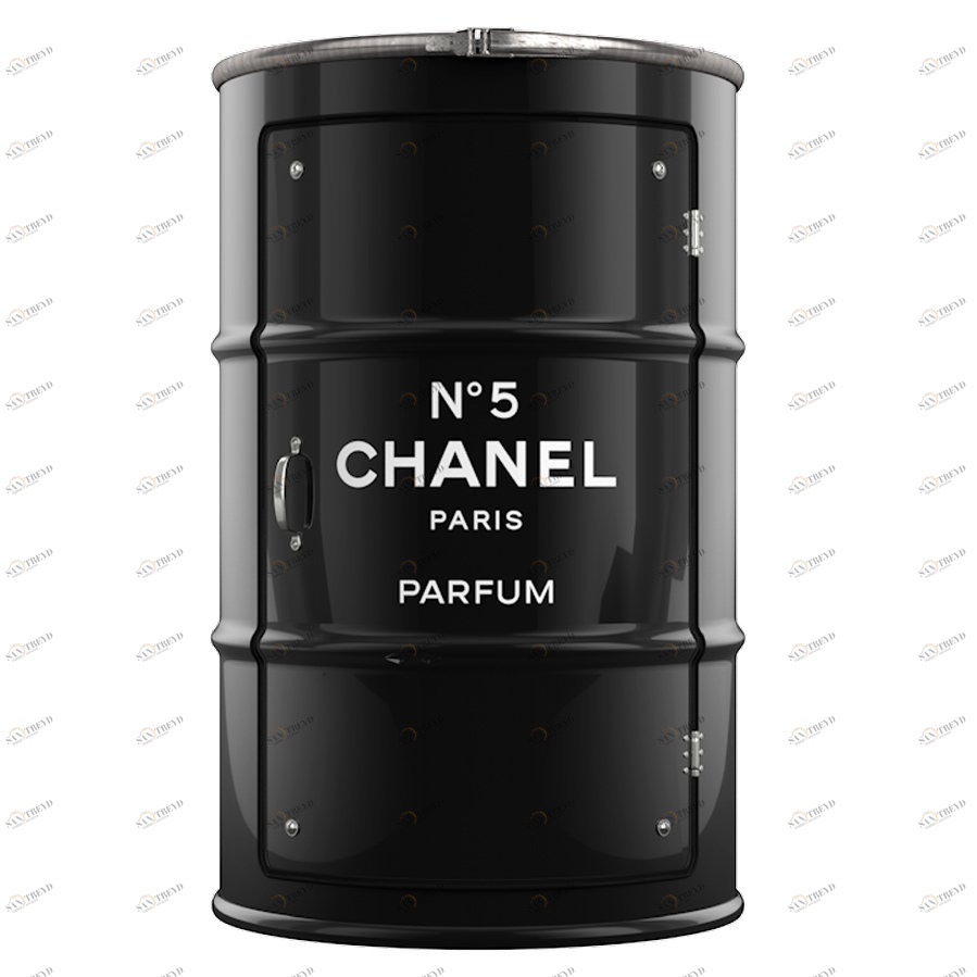 Декоративная бочка-шкаф Chanel №5 black XL STARBARREL  045298 Черный 