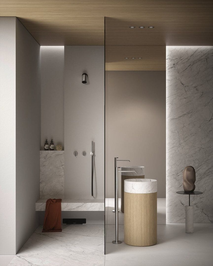 Отдельно стоящий круглый умывальник Antoniolupi RIGATINO ARCH-00044097 - Вид №6