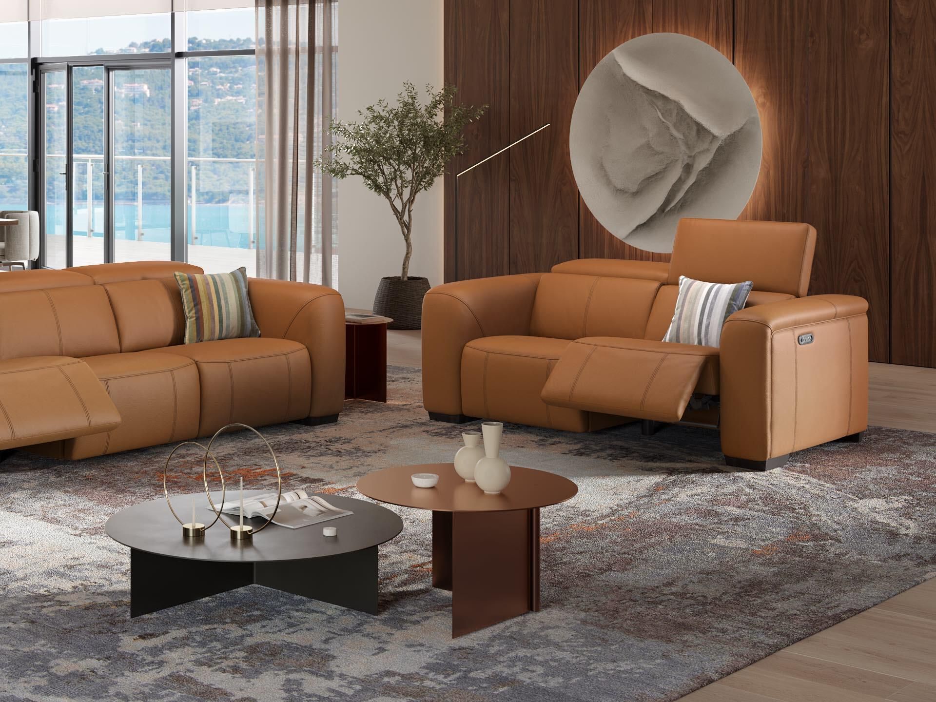 2-местный кожаный диван Sofanella Сорренто ARCH-00059366 - Вид №4