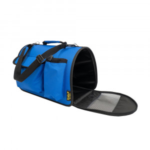 ПР0057529 Переноска для животных Вояж, темно-синяя 45x29x27см Pride