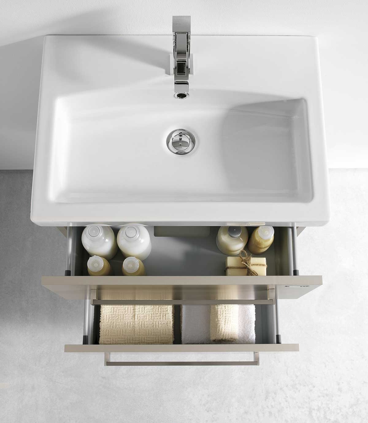 FUSION2 Комплект мебели cm 60+30 Berloni Bagno 43274 - Вид №3