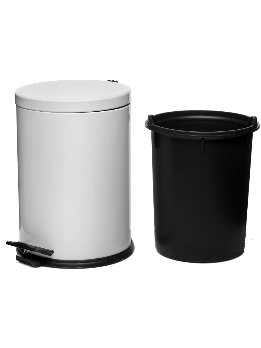 Вёдра с педалью и крышкой Aquila 12L White NAVAKO 11031 - Вид №2