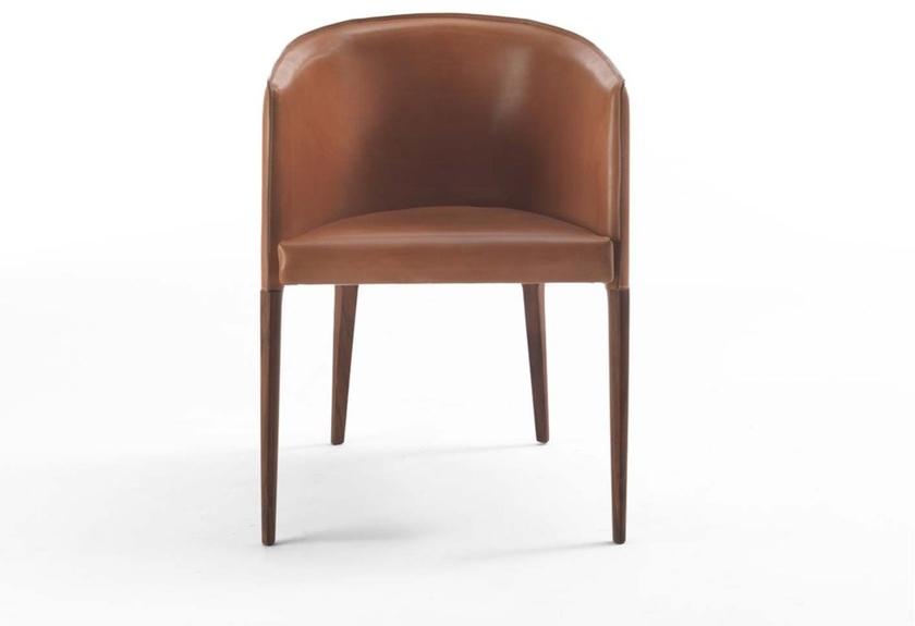 Frigerio Salotti Мягкое кожаное кресло с подлокотниками Jackie sun-id-1455010 - Вид №1