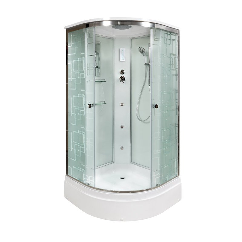 L 902 R с электрикой Душевая кабина DETO Серия L ЕМ2710 с гм. и эл.