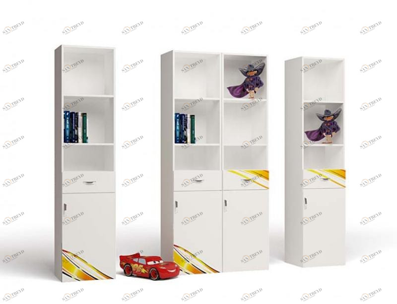 Стеллаж узкий ABC-KING Champion , белый (сторона левая) 4631148283985