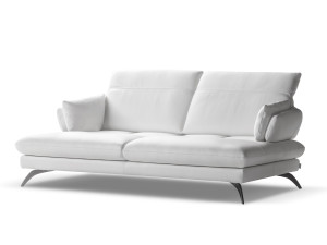 3-местный кожаный диван с подголовником