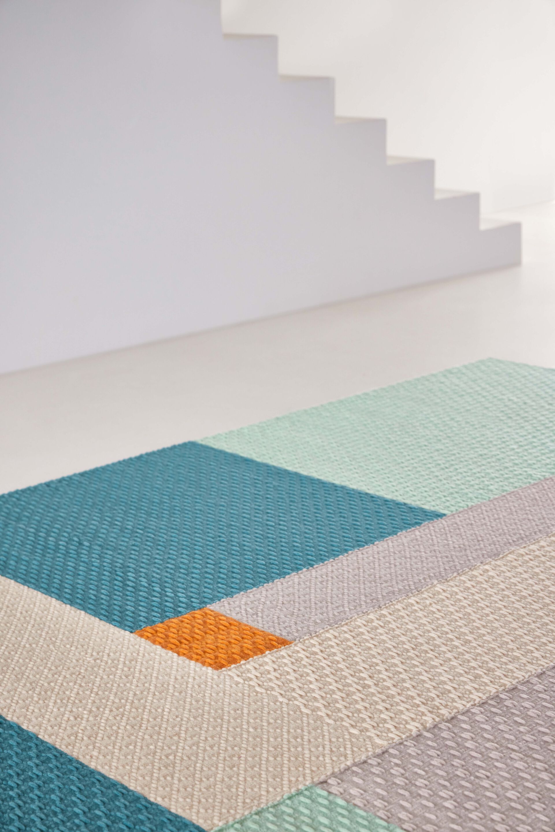 Прямоугольный шерстяной ковер GAN WEAVE MEETING POINT BLUE ARCH-00137645 - Вид №4