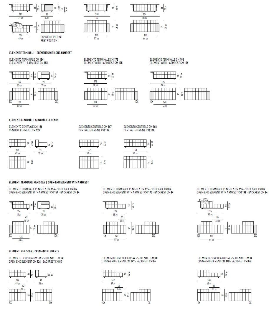 Ткань диван Minotti Freeman ARCH-00046573 - Вид №5