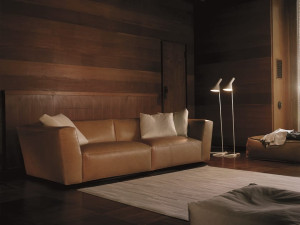 Съемный кожаный диван