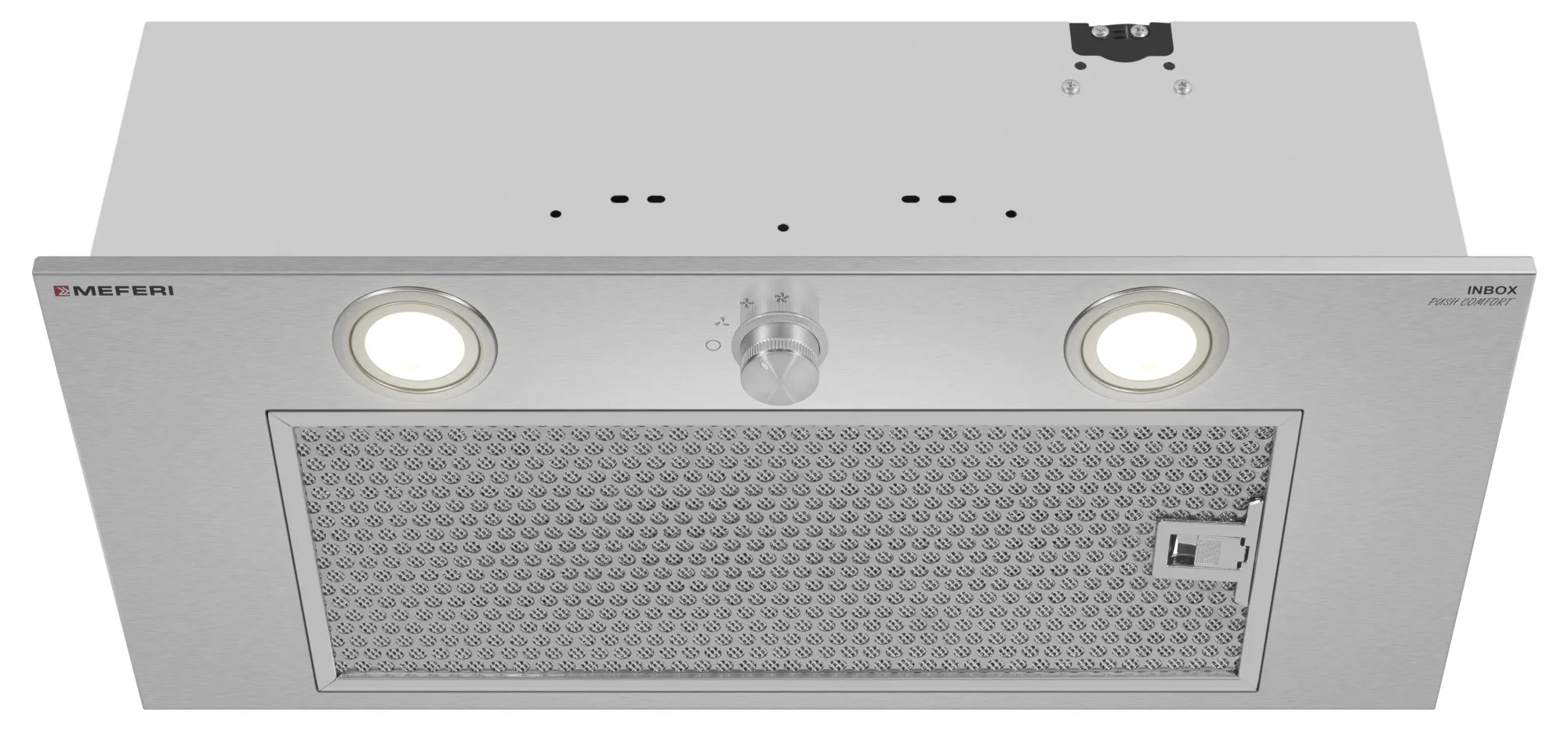 9270652 Вытяжка полновстраиваемая Meferi INBOX60IX PUSH COMFORT серебристый STDN-0072263