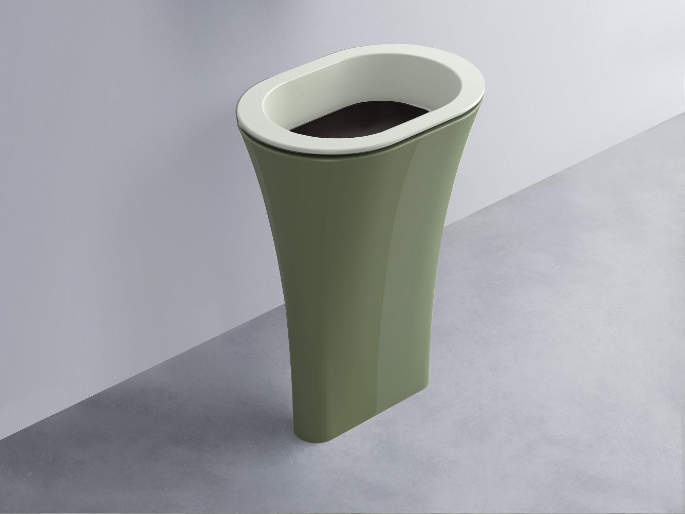 AMLA65-PM+AMPILO-LV+AMCOLO-AG Раковина Amedeo Ovale отдельностоящая cielo Enjoy + Amedeo Ceramica Cielo