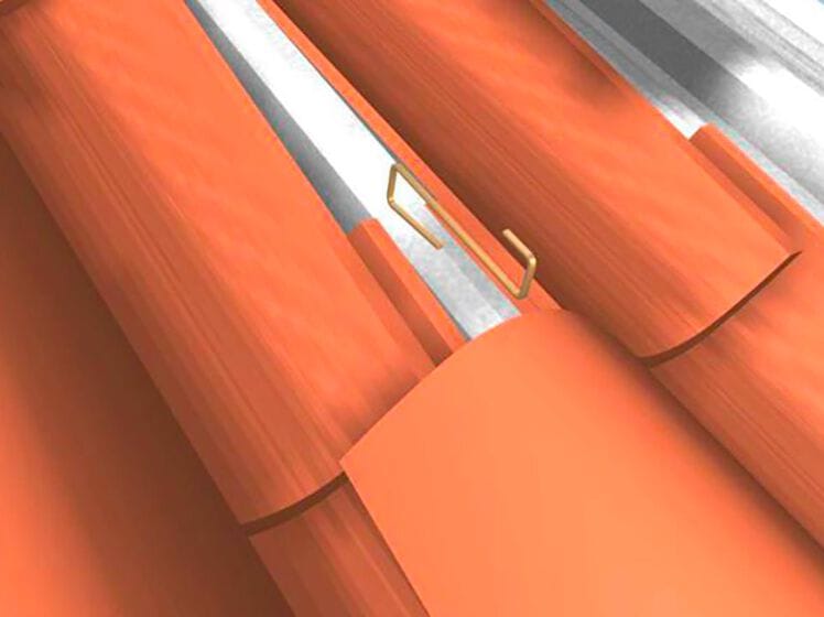 S-образный крюк из нержавеющей стали для крепления Коппи на высоких склонах ONDULINE ITALIA GANCIO INOX FERMACOPPO ARCH-00050256 - Вид №1