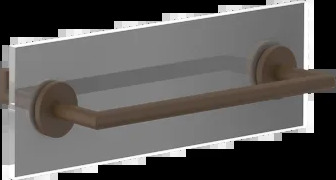 Полотенцесушитель 63724 845 Gessi Ventaglio ТЕМНАЯ БРОНЗА