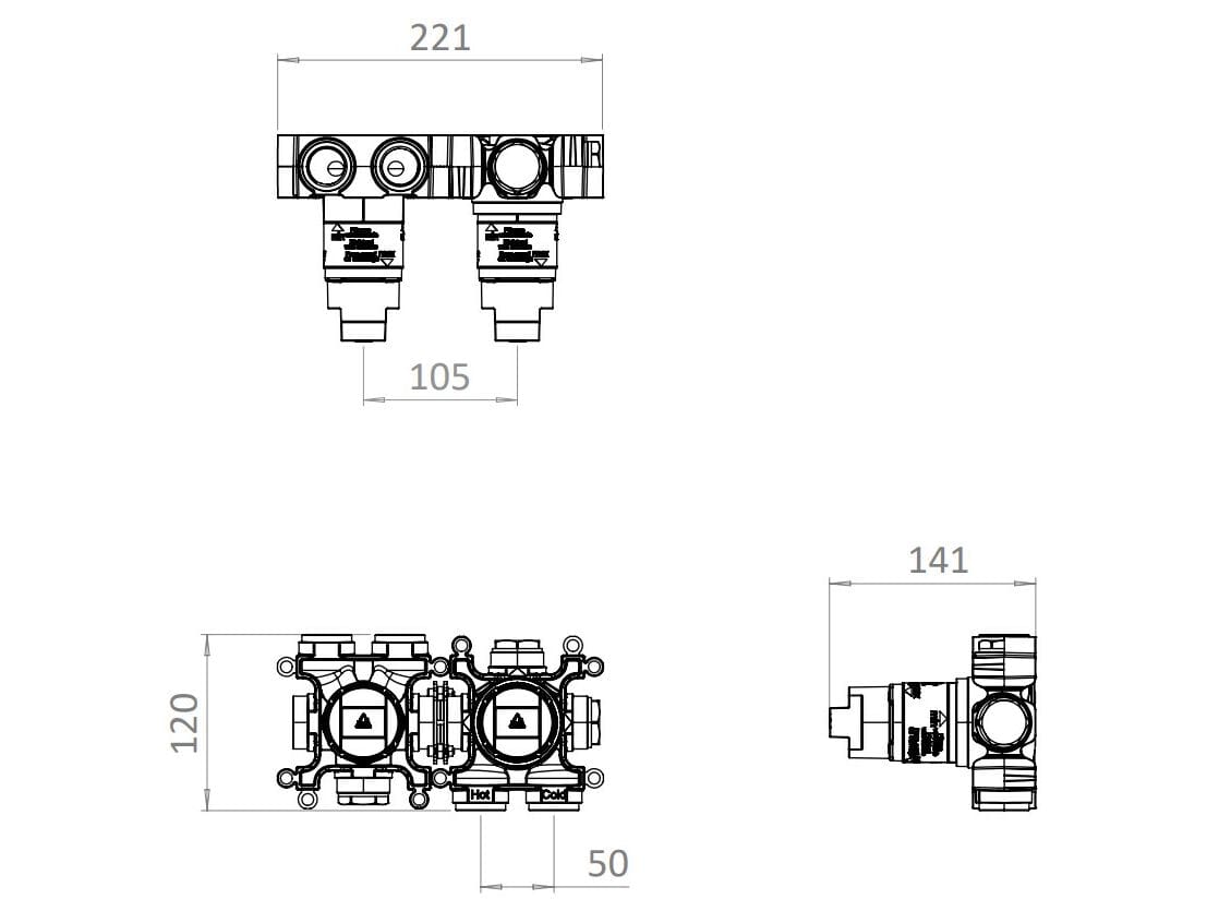 Термостатический смеситель для душа CROSSWATER MPRO ARCH-00035518 - Вид №5