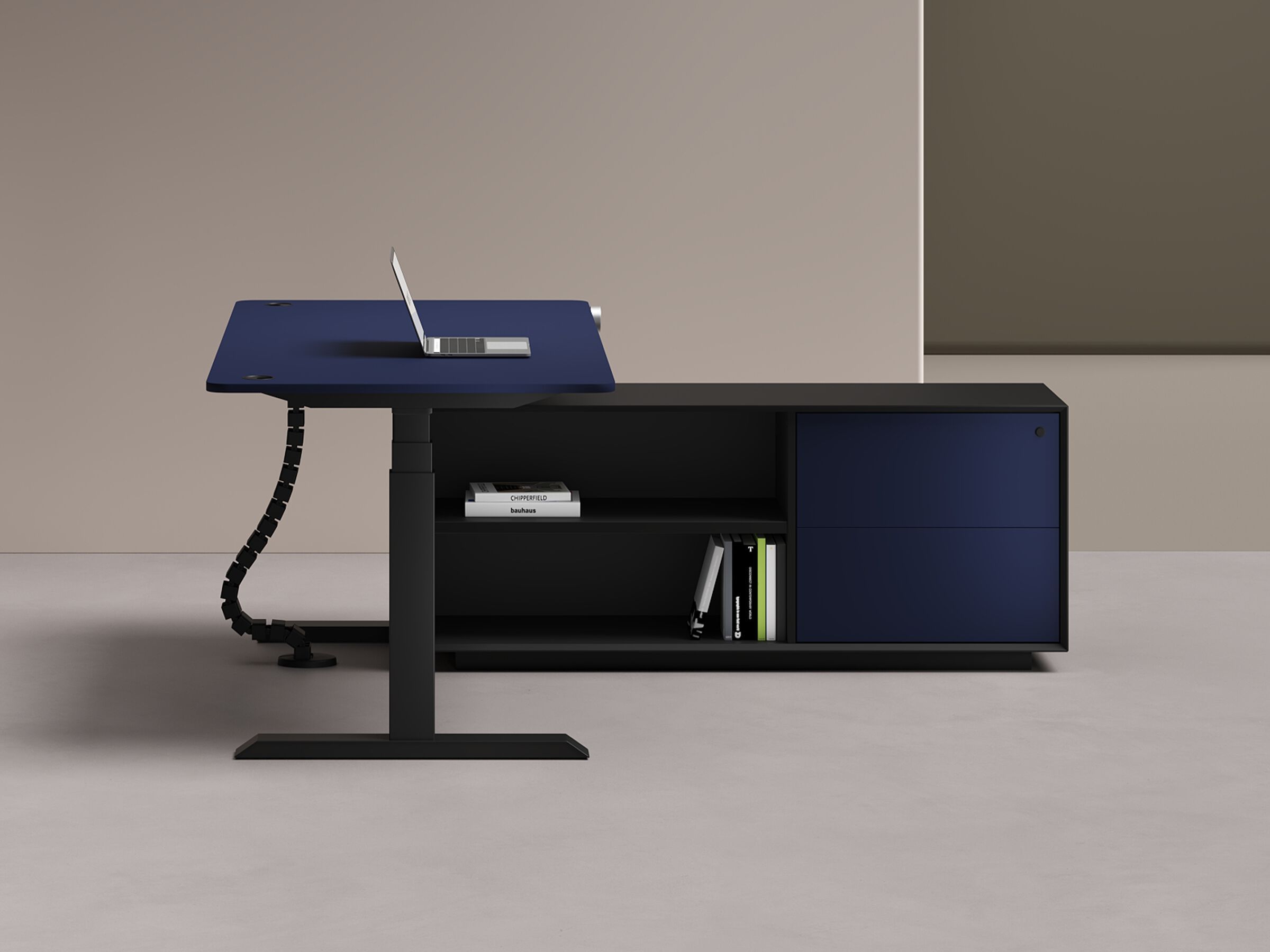 Деревянный угловой стол с регулируемой высотой со встроенной полкой WORKSPACE MAX PRO NOVA ARCH-00118312 - Вид №5