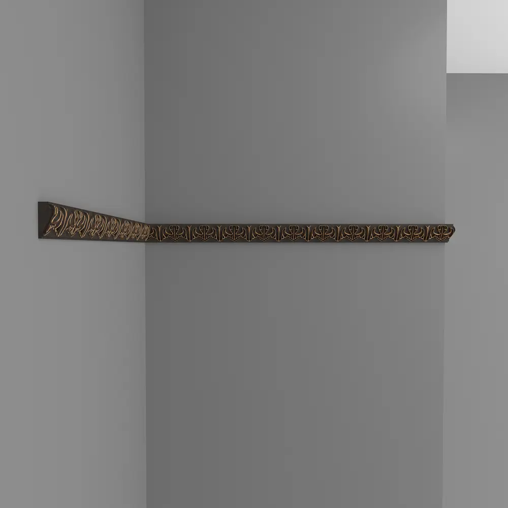 Молдинг настенный полистирол Decomaster 101В-966 коричневый 15х33х2000 мм STLM-2178150 - Вид №5