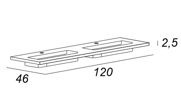 Мебель для ванной CEZARES TIFFANY 120 Bianco opaco 54954 - Вид №5