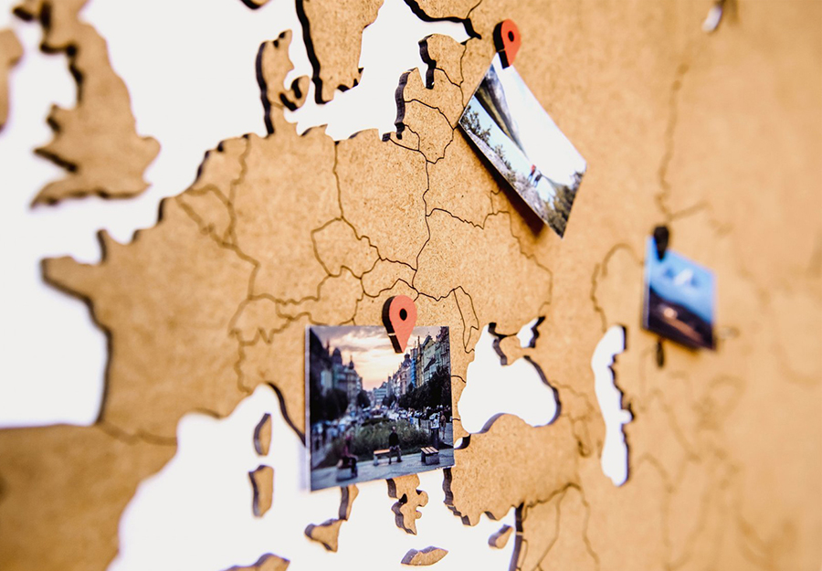 19-05 Карта-пазл wall decoration, 180х108 см, коричневая Mimi  - Вид №6