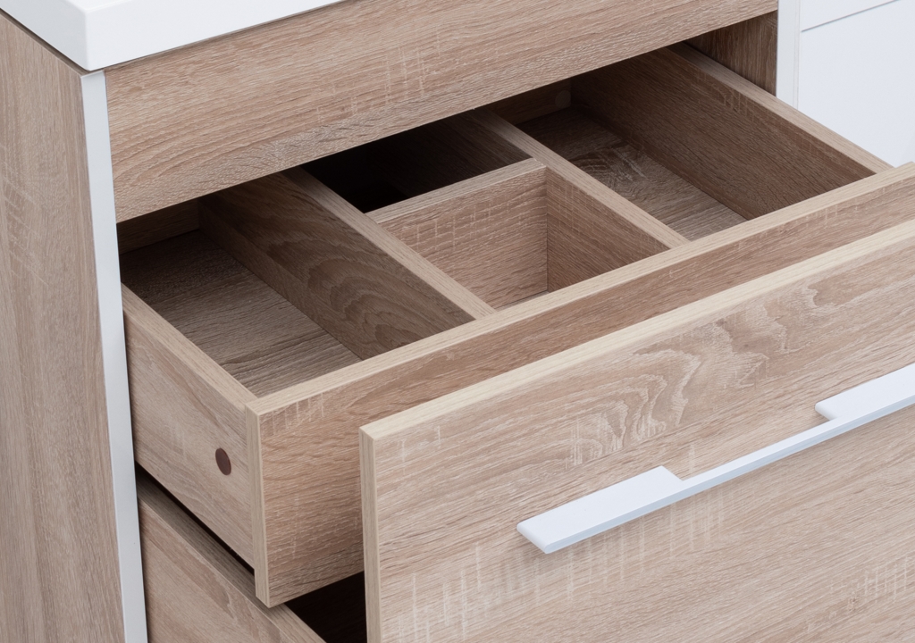 Тумба с раковиной Aquanet Августа 120 L дуб сонома 0021002700239565 - Вид №14