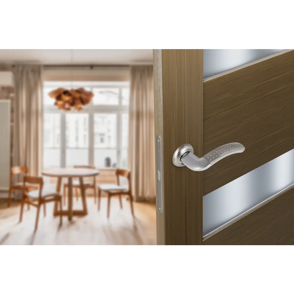 Дверные ручки EDSON для межкомнатных дверей в стиле никель 85168511 STLM-0059335 - Вид №8