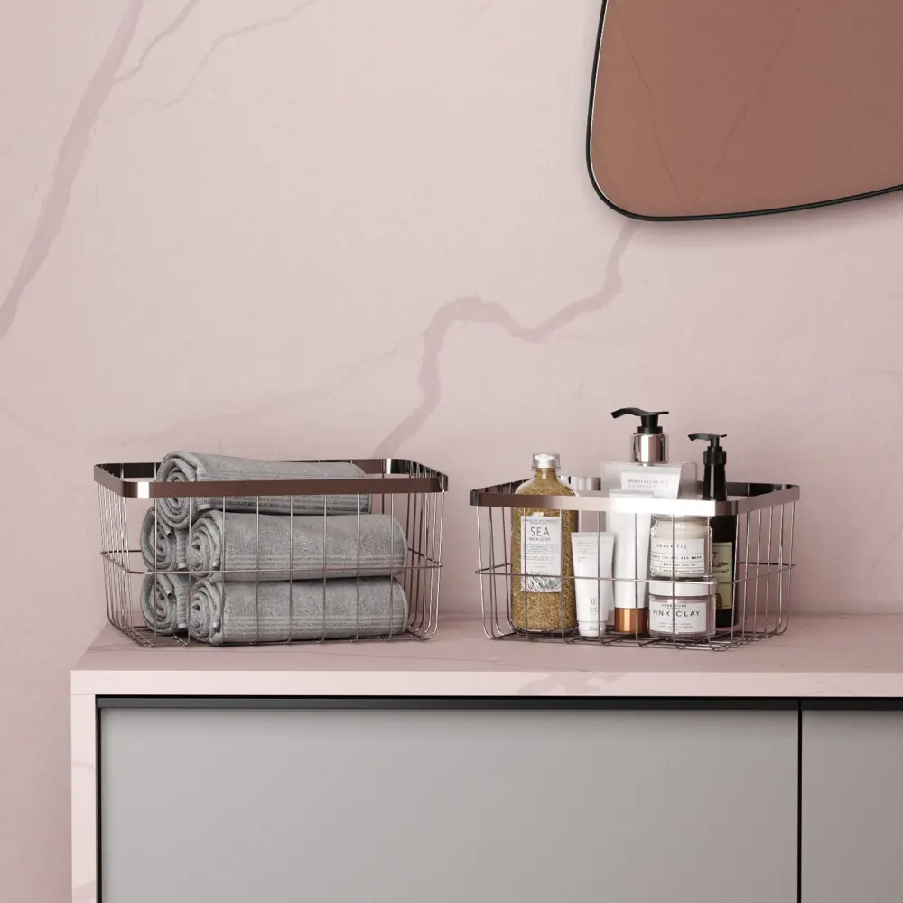 ZENFORT Металлические корзины для хранения Уют квадратные 8+5 л 89380857 STLM-1566001 - Вид №3