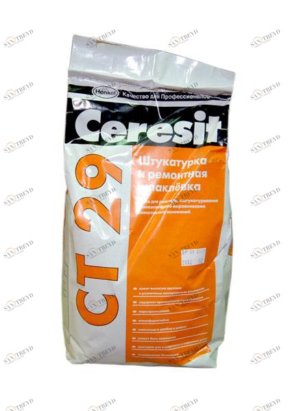 Штукатурка и ремонтная шпаклевка СТ 29 Ceresit 5 кг 48 621 2545102