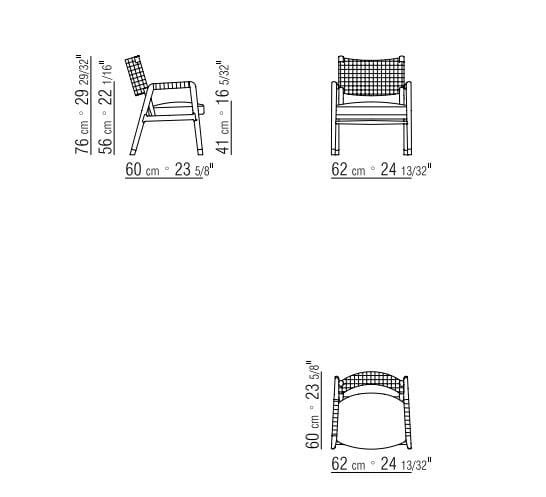 Стул из массива дерева с подлокотниками Flexform Ortigia ARCH-00106577 - Вид №4