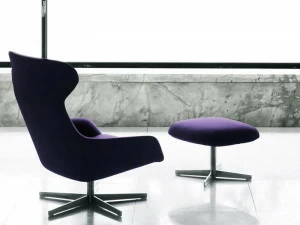 Living Divani Вращающееся кресло с обивкой