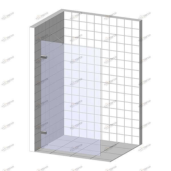 Душевая перегородка в нишу 70x200 GK-861NA стекло прозрачное 6 мм GUTEWETTER TREND DOOR 70X200GK861NA