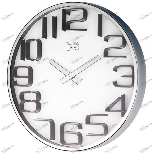 Часы настенные серебристые Tomas Stern 4002S TOMAS STERN ДИЗАЙНЕРСКИЕ 00-3872672 Серебро 