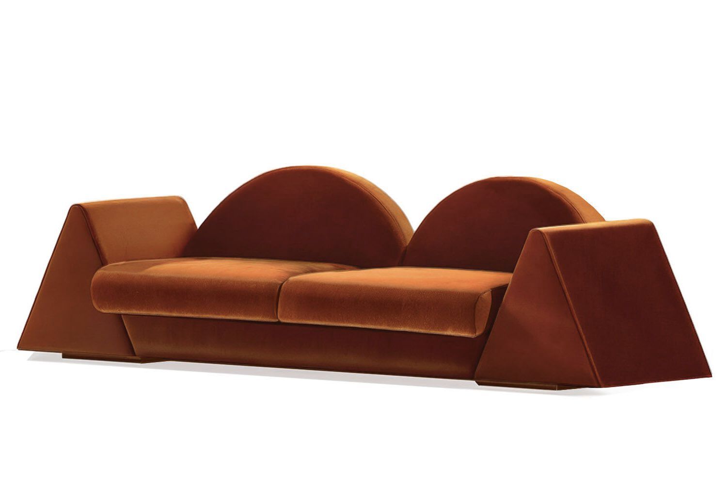 3-местный бархатный диван Moanne AMANECER ARCH-00049496 - Вид №3