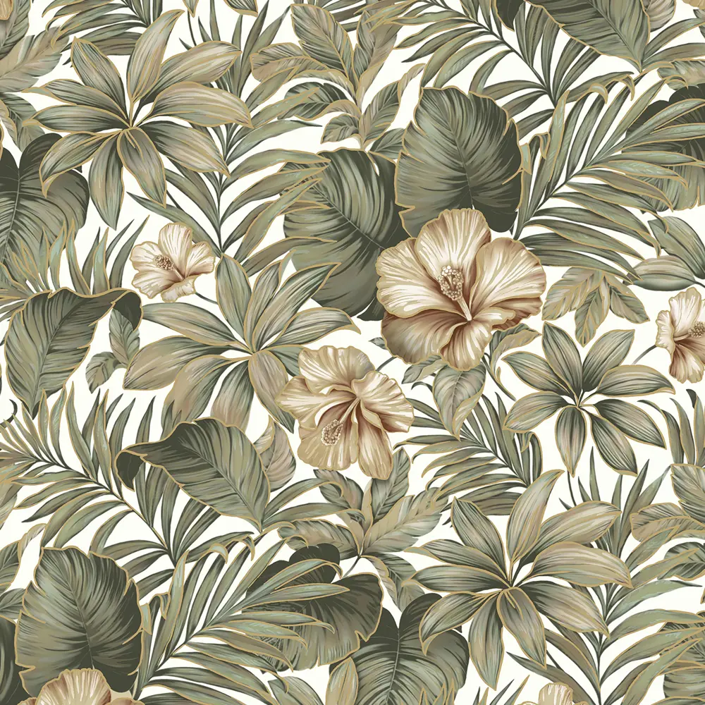 Обои флизелиновые Erismann Adele зелёные 1.06 м 6131-5 STLM-2049591 - Вид №1