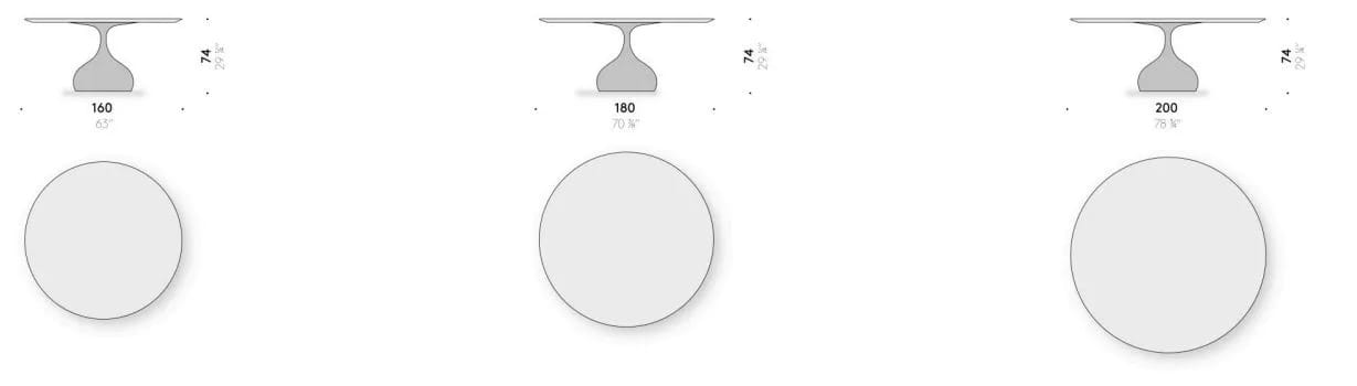 Круглый стол из бронзы и деревянная столешница DE PADOVA RAINDROPS ARCH-00130554 - Вид №3