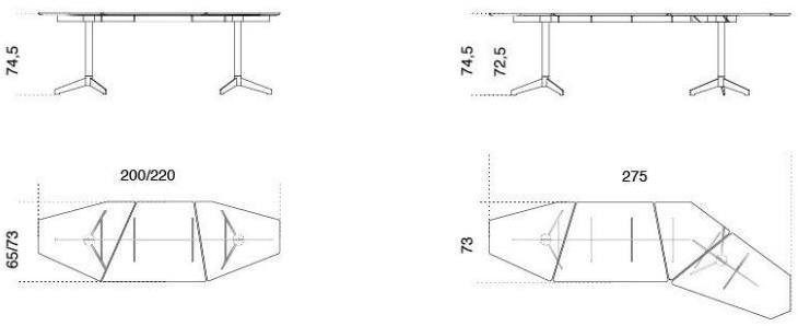 Gallotti&Radice Стол из алюминия и дерева Zen sun-id-1396616 - Вид №3