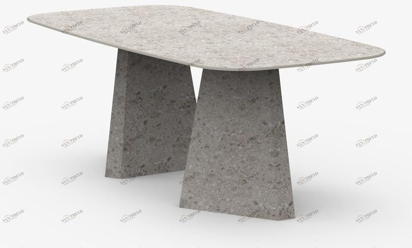 Miter Овальный обеденный стол из керамогранита Alai sun-id-1352366