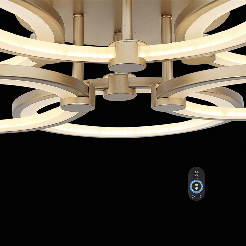 Потолочная светодиодная люстра ST Luce Twiddle Dimmer SL867.202.06 ST LUCE ДИЗАЙНЕРСКИЕ, TWIDDLE DIMMER GOLD 137049 Золотой  - Вид №1