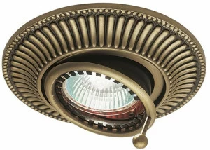 Possoni Illuminazione Регулируемый круглый встраиваемый латунный светильник  Dl7803