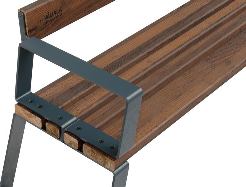 Väliala Скамейка из стали и дерева с подлокотниками sun-id-1419804 - Вид №2