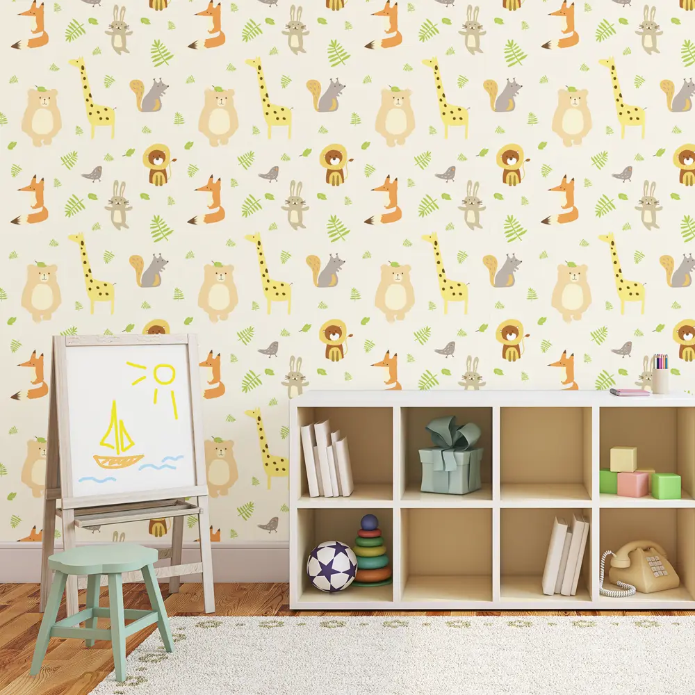 Обои флизелиновые Московская Обойная Фабрика белые 0.53 м 640902-1 Детские STLM-2115325 - Вид №3