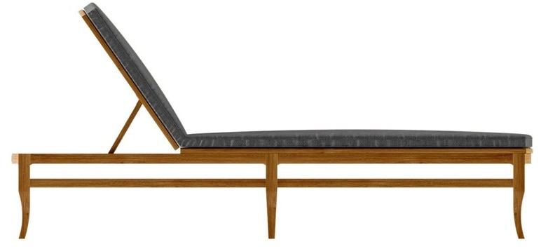 ASTELLO Садовый шезлонг Decò из тикового дерева Tournesol Ts.sls.l1 - Вид №2