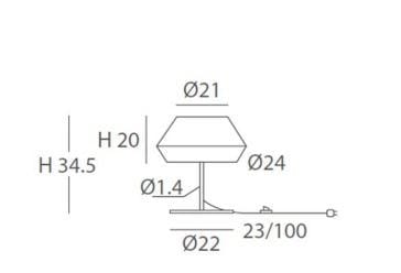Светодиодная настольная лампа ручной работы Olé Lighting Banyo ARCH-00124532 - Вид №5