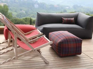 GART Прямоугольный садовый пуф из ткани Puffone