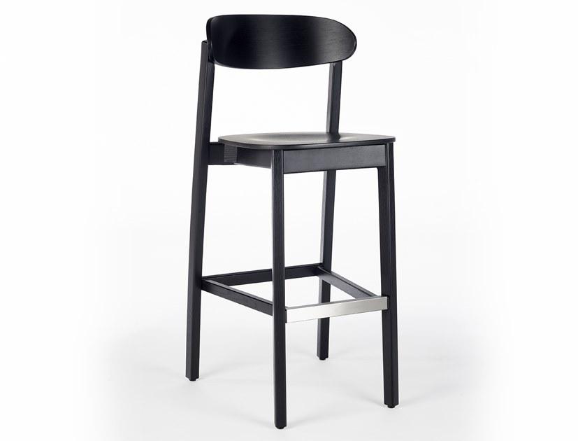 Wildspirit Высокий деревянный табурет с подставкой для ног Arch sun-id-1388173 - Вид №3