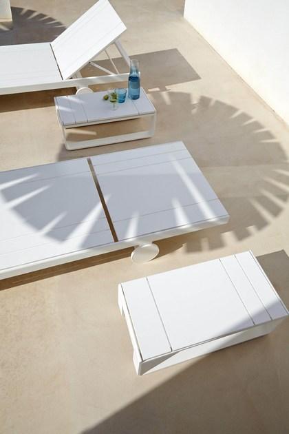 GANDIABLASCO Низкий прямоугольный садовый стол из термолакированного алюминия Flat sun-id-1347348 - Вид №2