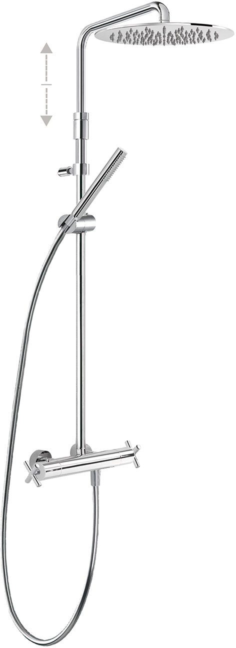 Двухходовой настенный термостатический смеситель для душа TRESMOSTATIC-06321101 TRES